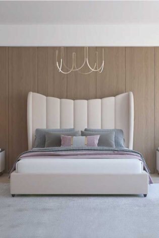 Wingback Headboard Bed