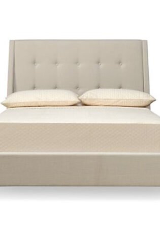 Button Headboard Upholstered Bed