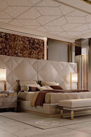 Leather Wall Panel Bed Base