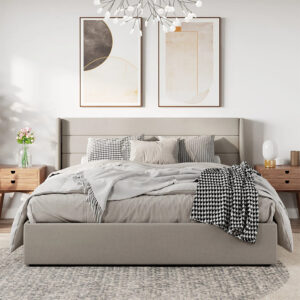 Fabric Upholstered Platform Bed