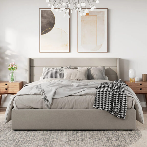 Fabric Upholstered Platform Bed