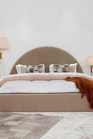 Round Headboard Bed