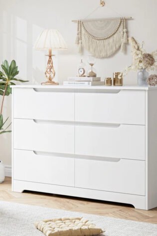 Extra Wide Dresser White