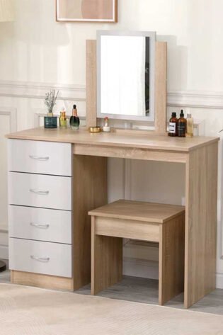 Edwarda Dressing Table with Mirror
