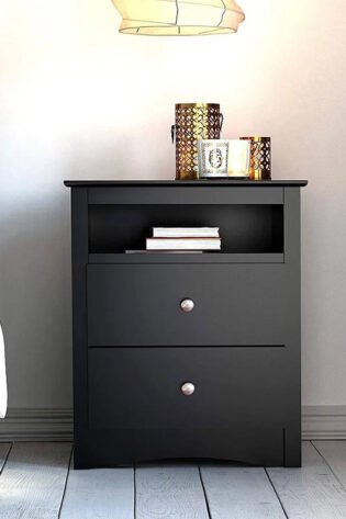 Open Cubie 2 Drawer Night Stand