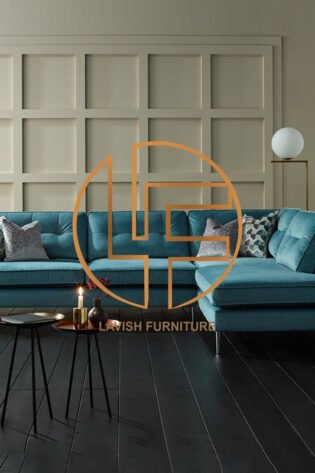 Button Cushion Fabric Sofa