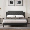 Buckhaven Tufted Upholstered Platform Bed