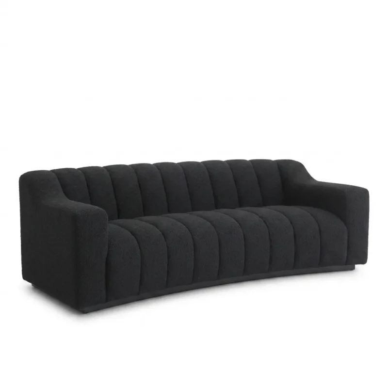 Kelly Luxury Sofa Black Boucle