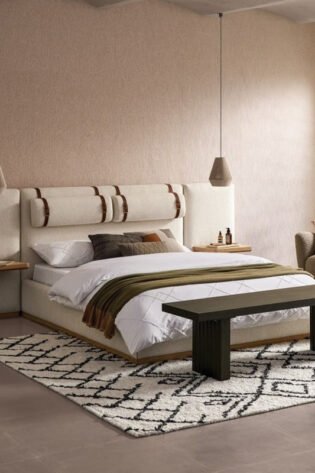 Claude Fabric Wall Panel Bed