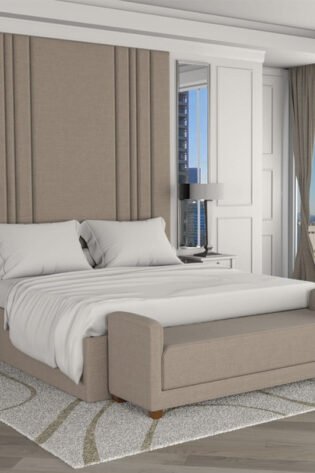 Ariana Wall Panel Bed With Ottoman