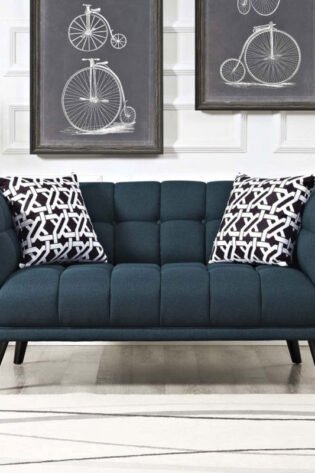 Upholstered Fabric Loveseat