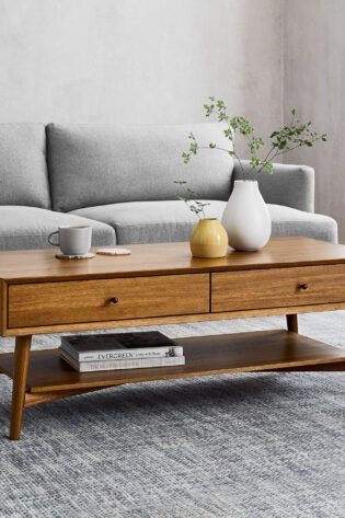 Mid-Century Coffee Table With Open Space