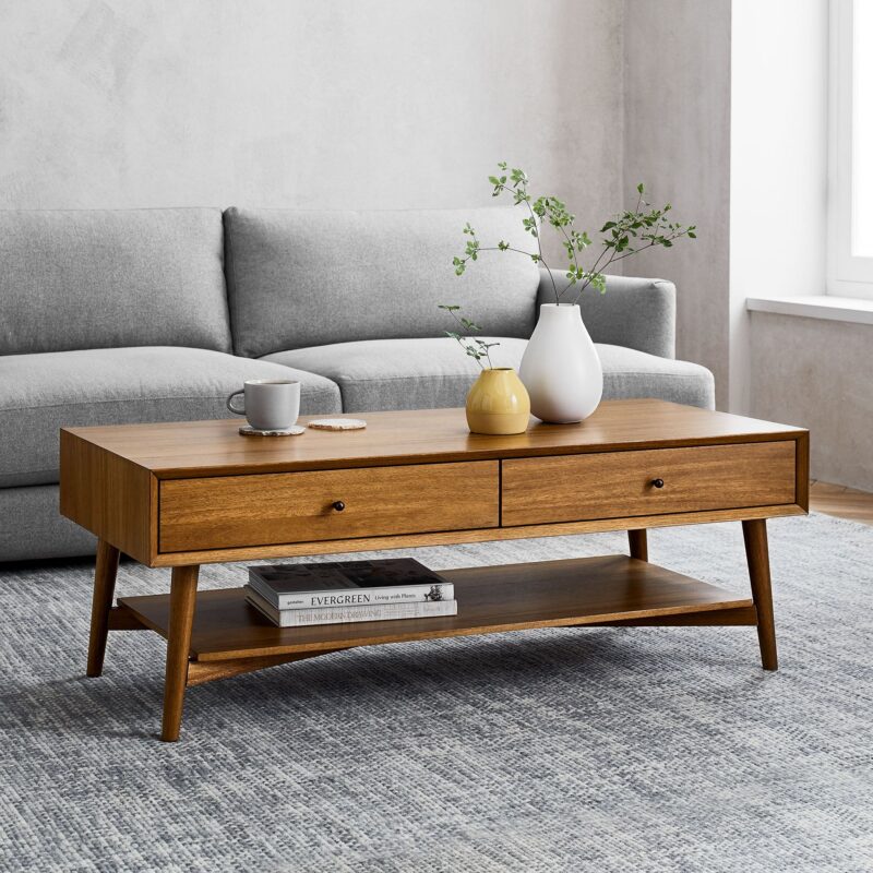 Mid-Century Coffee Table With Open Space