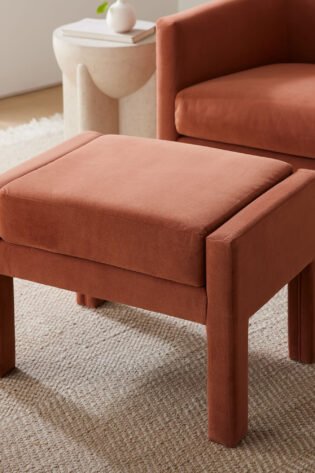 Scarlett Velvet Ottoman