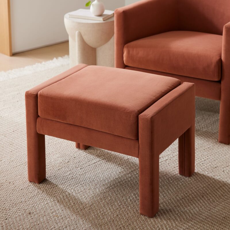 Scarlett Velvet Ottoman