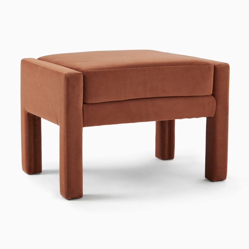 Scarlett Velvet Ottoman - Image 3