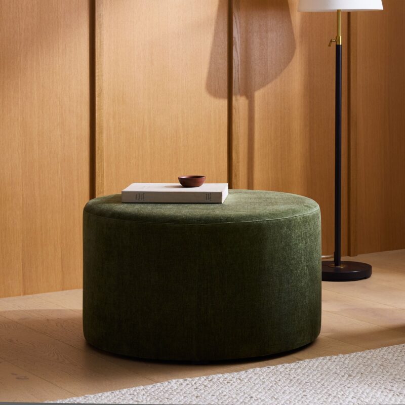 Round Drum Ottoman - Image 3