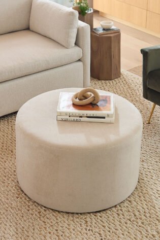 Round Drum Ottoman