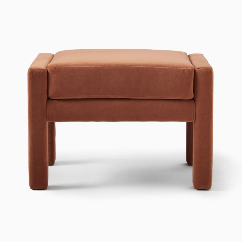 Scarlett Velvet Ottoman - Image 2