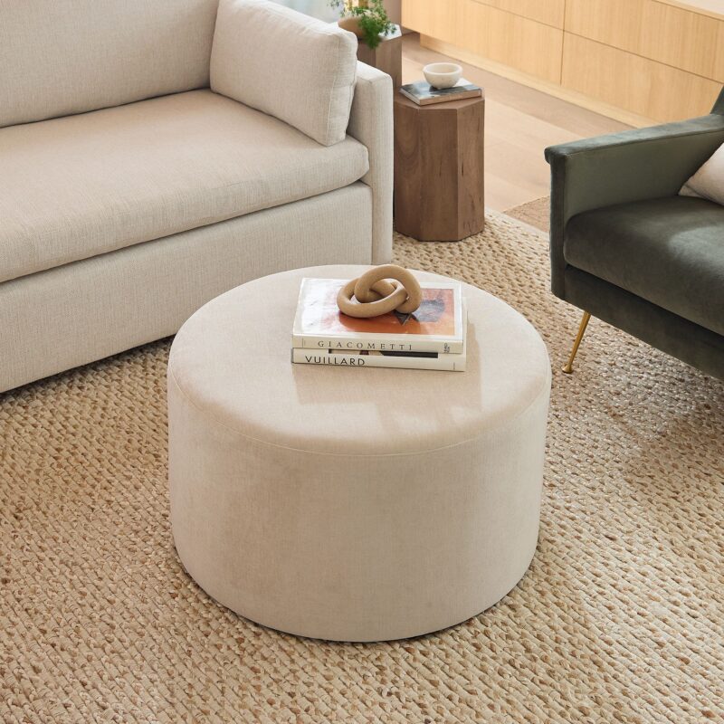 Round Drum Ottoman