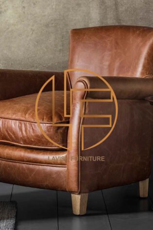 Vintage Brown Leather Chair