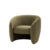Curved Velvet Armchair