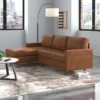 2-Piece Faux Leather Sofa