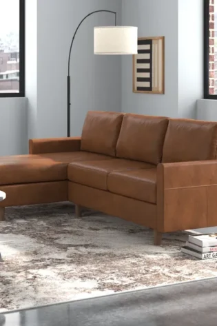 2-Piece Faux Leather Sofa