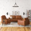 Clark 3-Piece Leather Living Room Set