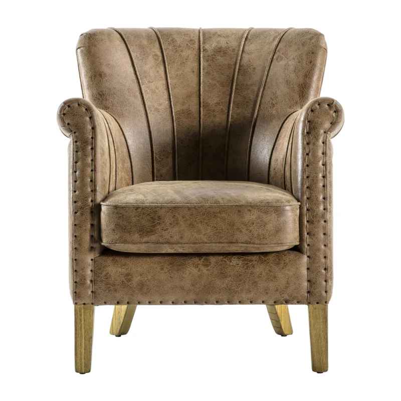 Hickman Brown Armchair - Image 5