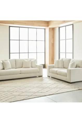 Maggie Square Arm Loveseat with Cushions