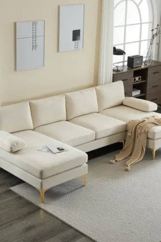 3-Piece Fabric Upholstered Sofa