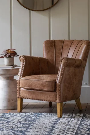 Hickman Brown Armchair