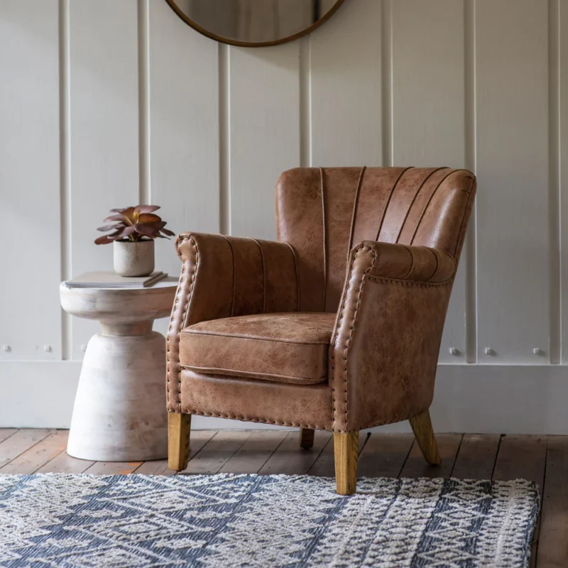 Hickman Brown Armchair