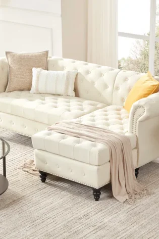 2 - Piece Upholstered Button Tufted Sofa