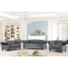 Button Tufted Living Room Sofa Set