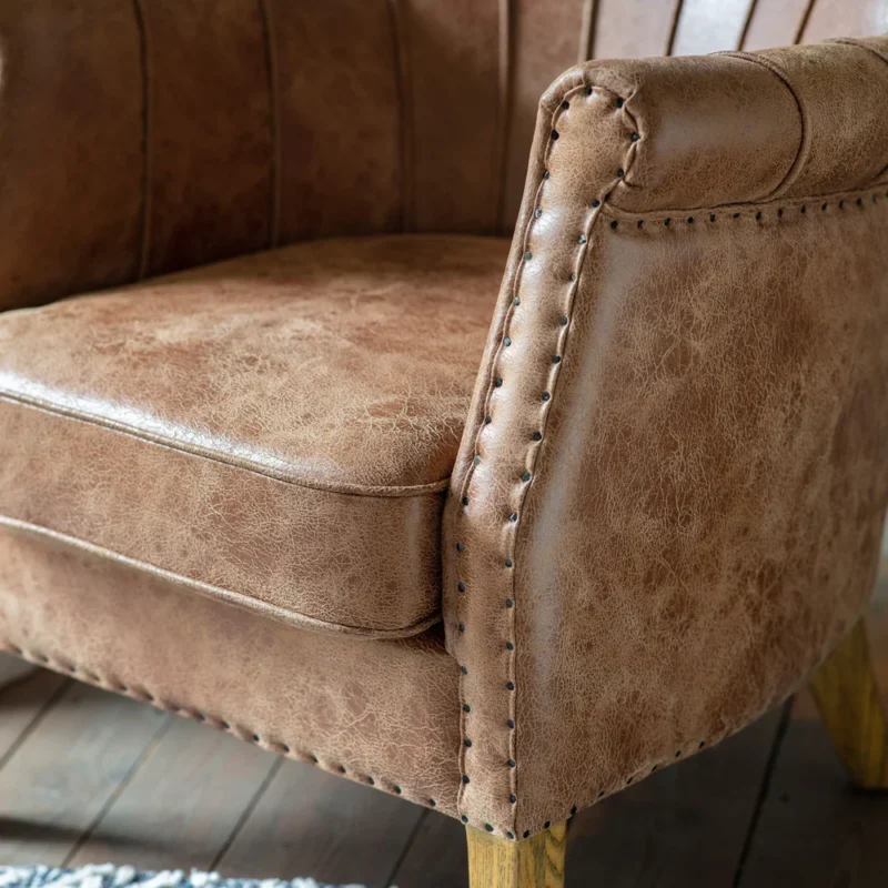 Hickman Brown Armchair - Image 3