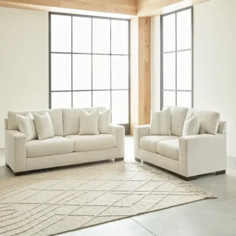 Maggie Square Arm Loveseat with Cushions