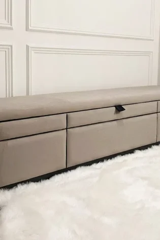 Luxury Velvet Ottoman Bench