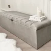 Zana Grey Ottoman Bench