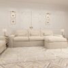 Tribeca Cream Velvet Sofa