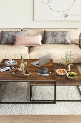 Square Nesting Center Table Set