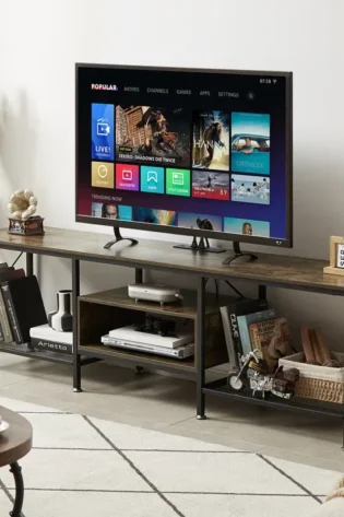 Pridgen TV Stand with Steel Frame