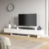 Buddha Minimalist TV Stand Glossy White