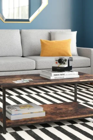 Open Storage Rectangle Coffee Table