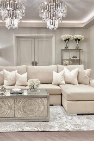 Olivia Premium Cream Sofa