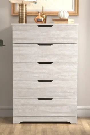 Aroob Chest of 5 Drawer Dresser