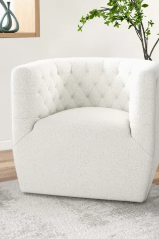 Quinton Boucle Tufted Chair