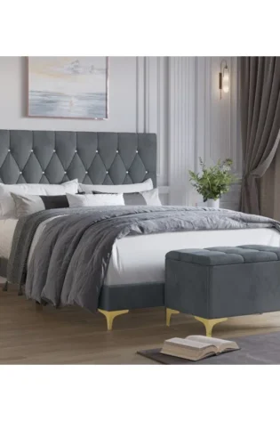 Andrei Tufted Headboard Bed Set