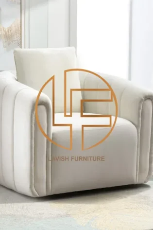 Modern Velvet Armrest Chair